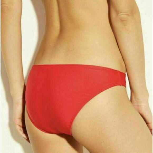 Xhilaration Bikini Bottom Women's Size Extra Large Red Cheeky Hipster Swimwear - Picture 2 of 7
